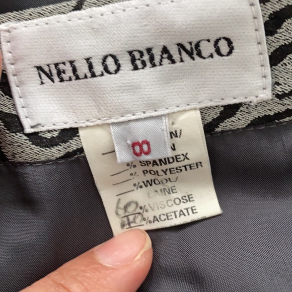 Nello Bianco Zebra Skirt Suit Set (Two-Piece) - Picture 12 of 17